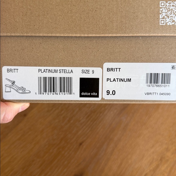 Brand New Dolce Vita Platinum Stella Britt heel size 9 with box - Picture 5 of 5